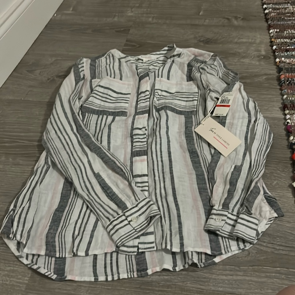 To buy Vince Camuto linen top
